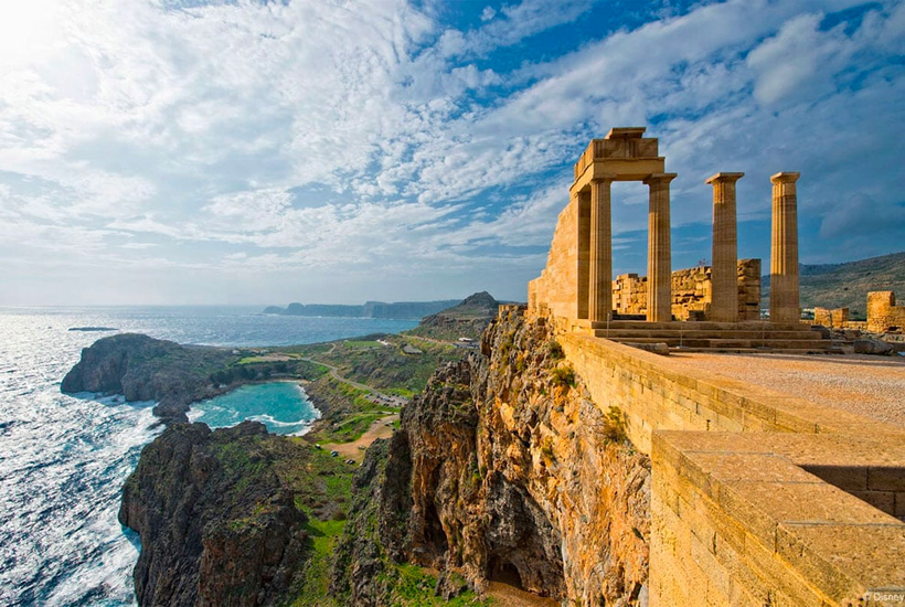 Architectural landmarks on Rhodes island