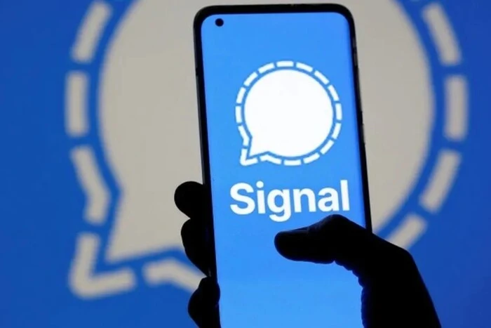 Изображение эмблемы Signal с промежуточным текстом