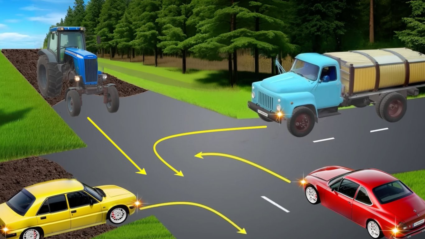 Test of Traffic Rules — Who Will Pass the Intersection First and Last